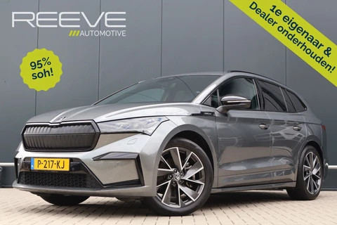 Škoda Enyaq iV 80 Sportline 95% soh! | Trekhaak | Matrix LED | Camera | Stoelverwarming | 20 Inch | Stuurverwarming