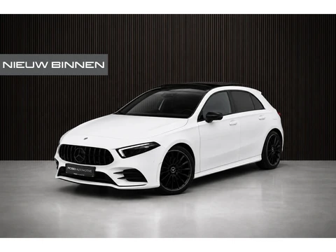 Mercedes-Benz A-Klasse 200 Business Solution AMG Upgrade | Panoramadak | Stoelverwarming | Cruise Control | Navigatie | Camera | LED High Performance | Keyless | Ambiance Verlichting | Parkeersensoren |