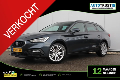 SEAT Leon Sportstourer 1.0 TSI Style Business Intense 110PK Virtual Half Leder Navigatie Achteruitrijcamera Carplay 17 inch Full LED