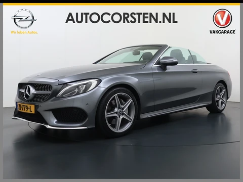 Mercedes-Benz C-Klasse Cabrio 200 184PK AUT-9 AMG Premium Plus Air Scarf Stoelverwarming Navi Ecc Cruise Control Pdc Lmv Led Isofix Bluetooth Elek.Stoelen