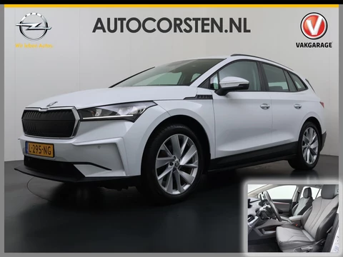 Škoda Enyaq iV 60 SOH 93% Adap.Cruise Stuur+Stoelverwarming 3-Zone Ecc Camera Apple Carplay Android Auto Navi Pdc Lmv 20" DAB P-Assist Isofix Keyless-Go Verkeersbord detectie File Assist 1e Eigenaar Dealeronderhouden Origineel Nederlandse Auto