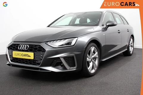 Audi A4 Avant 40 TFSI 204 pk S-tronic S Line Plus  Navigatie Adaptive Cruise Control Parkeersensoren Camera Lane Assist Elektrische achterklep Stoelverwarming Ledverlichting Virtual Cockpit Climatronic