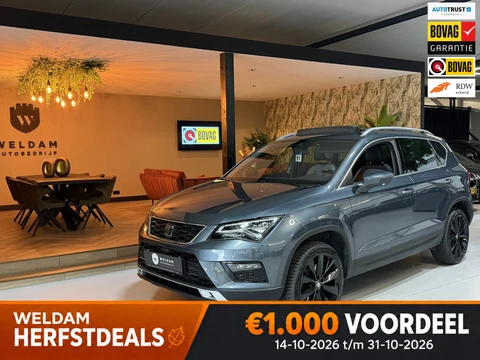 SEAT Ateca 1.5 TSI Xcellence Garantie|Pano|Alcantara|19" Velgen|360° Camera|Keyless|Sfeerverlichting|Virtueel Cockpit|Rijklaar