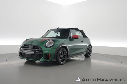 MINI Cooper Cabrio Mini 2.0 JCW John Works XL | British Racing Green | 360cam | HUD | H&K Audio | Memory | Stoel- Stuurverw. | Adapt. Cruise