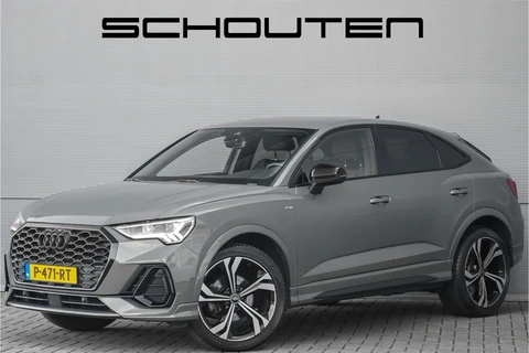 Audi Q3 Sportback 35 TFSI S Edition Zwart Optiek Chronosgrau Leder Camera 20"
