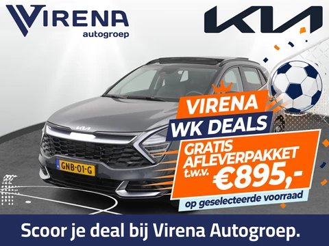 Kia Sportage 1.6 T-GDi Hybrid DynamicPlusLine - Kantel/Schuifdak - Stoel en stuur verwarming - Parkeersensoren - Navigatie- Fabrieksgarantie tot 10-2031 