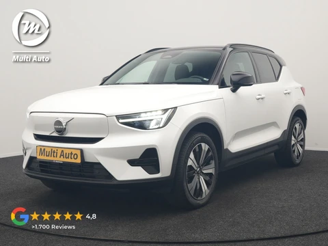 Volvo XC40 Recharge Plus 70 kWh 231pk Dealer O.H | Trekhaak Af Fabriek | Warmtepomp | Adaptive Cruise | Camera | Sportstoelen & Stuur Verwarmd | Google Assistent | Pilot Assist | Apple Carplay | Virutal Cockpit | DAB | 19"L.M
