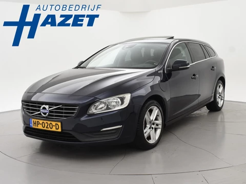 Volvo V60 2.4 D6 TWIN ENGINE *EURO 6* 285 PK + SCHUIFDAK | LEDER | STOELVERW.