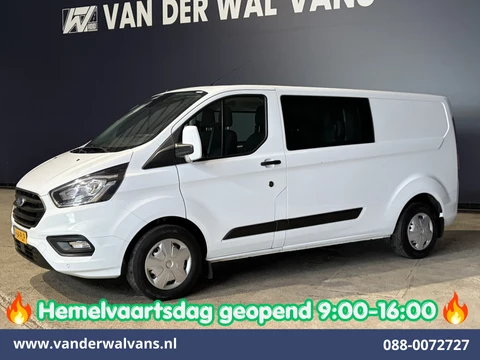Ford Transit Custom 2.0 TDCI 130pk L2H1 Dubbele Cabine Euro6 Airco | 6-Zits | Camera | Navigatie | Apple Carplay | Cruisecontrol LED, Android Auto, Stoelverwarming, Verwarmde voorruit, Parkeersensoren, Achterklep, 2800kg trekvermogen