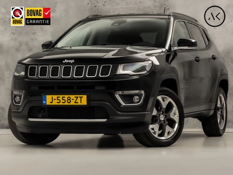 Jeep Compass 1.4 MultiAir Limited Sport 4x4 170Pk Automaat (APPLE CARPLAY, NAVIGATIE, CLIMATE, GETINT GLAS, SPORTSTOELEN, PARKEERSENSOREN, CRUISE, NIEUWSTAAT)