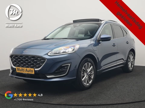 Ford Kuga 2.5 Vignale PHEV 225pk Dealer O.H. | Trekhaak Af Fabriek | Panodak | Adaptive Cruise | 360 Camera | Head Up | Bang & Olufsen | Lederen Sportstoelen Memory & Verwarmd | Stuur Verwarmd | Keyless | Blis | DAB |