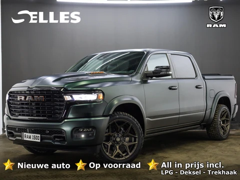 Dodge Ram 1500 2025 3.0L HURRICANE LARAMIE Night Premium | BPM VRIJ | NIEUW | Panoramadak | Luchtvering