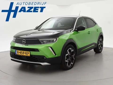 Opel Mokka-e ULTIMATE 50 KWH TWO TONE 94% SOH + LEDER/ALCANTARA | STOEL/STUURVERW. | 18 INCH | MATCHA GREEN