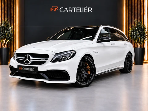 Mercedes C-klasse Estate AMG 63 S 510PK V8 BiTurbo | Pano | Kuip - Schaalstoelen| XX-583-X | Burmester | Cruisecontrol | Navi | Led  | Nieuwstaat | IWC | Memory | Stoelverwarming | Camera | F1 Flippers  | Parfumering | Ionisering | Dodehoek detectie
