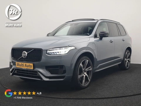 Volvo XC90 T8 Recharge AWD R-Design 7 Pers Long Range PHEV 456pk Dealer O.H | Luchtvering | Trekhaak Af Fabriek | Panodak | 360 Camera | Adaptive Cruise | Harman  / Kardon | Alcantara Sportstoelen Memory & Verwarmd | Keyless | Pilot Assist | Apple Carplay | Stuur Verwarmd | BLIS | Adaptive LED | Navigatie | Virtual | DAB | 22"L.M | Plug In Hybrid |