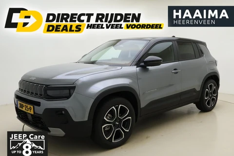 Jeep Avenger 1.2 e-Hybrid 110pk Automaat Summit | Navigatie | Trekhaak | Panoramadak | Adapt. Cruise control | JBL Audio | Elektrische achterklep | Stoelverwarming | Climate Control