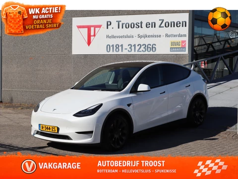 Tesla Model Y RWD 58 kWh Enhanced Autopilot 91% SOH 1ste Eigenaar/Nederlandse auto/Afneembare trekhaak/Stoelverwarming voor+Achter/Lederen bekleding/Achteruitrijcamera/Parkeersensoren rondom