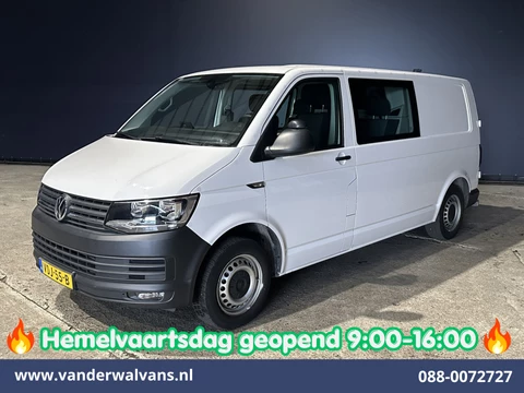 Volkswagen Transporter 2.0 TDI 150pk L2H1 Dubbele Cabine Euro6 inrichting Airco | 5-Zits | Camera | Cruisecontrol | 2500kg Trekhaak Parkeersensoren