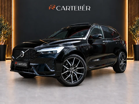 Volvo XC60 2.0 T6 R-Design AWD 398PK Long Range | Pano | Orrefors | 360 | Harmon Kardon | Keyless | ACC | Stoelverwarming voor+achter | Memory | Leder | Carplay | Trekhaak | Stuurwielverwarming | Digital Dash | Full Black | 21'' | Ambient | Led