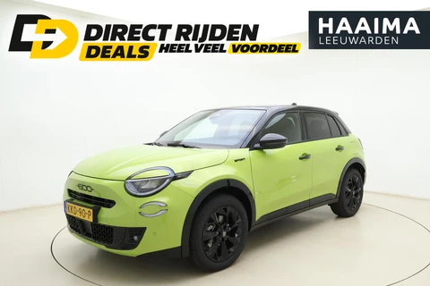 Fiat 600e La Prima 54 kWh | DEMO | 8 Jaar fabrieksgarantie | Massagestoelen | Camera | Elektrische achterklep | Zwart dak | Keyless | Lichtmetalen velgen black