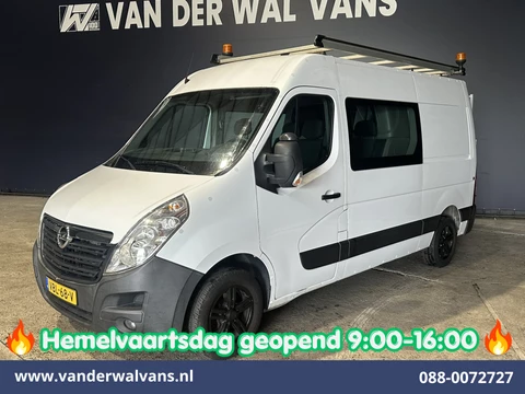 Opel Movano 2.3 Turbo 146pk L2H2 Dubbele cabine Euro6 Airco | Imperiaal | Omvormer | 2500kg Trekhaak | LM velgen Navigatie, Camera, Cruisecontrol, Parkeersensoren, 5-zits