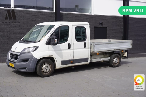 Peugeot Boxer 2.0 BlueHDI 163PK L3 DC Openlaadbak EURO 6 - Airco - Trekhaak - € 15.900,- Excl.