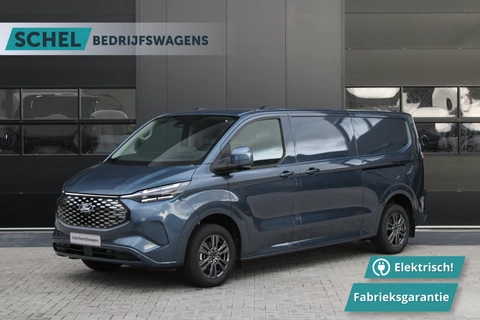 Ford E-Transit Custom 340 L2H1 Limited 65 kWh 218pk - 2x Schuif - LED - 360 Camera - B&O - ACC - Navi - Stoel/Stuurverwarming - Rijklaar
