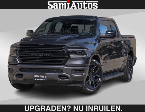 Dodge Ram Pick-Up SPORT | MEEST VOLLE RAM | €69950,- excl | 5.7 V8 HEMI | LUCHTVERING | HUD | MWK | PANO | VOL DIGI SCHERMEN | NIGHT EDITION | DUBBELE CABINE | 5 PERSOONS | DC | CREW CAB | TOP STAAT | KLEUR: GRANITE NIGHT EDITION GEWELDIGE KLEUR |