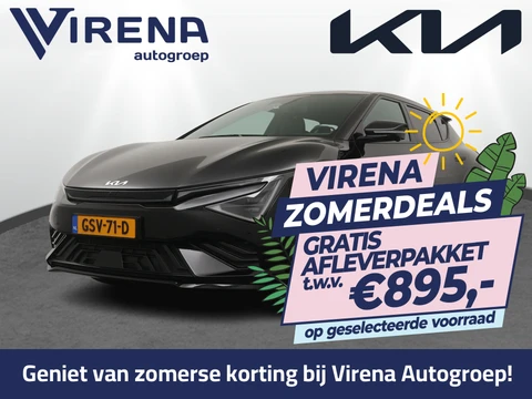 Kia EV6 GT-Line 84 kWh - Navigatie - LED Koplampen - Stoelverkoeling - Climate Control - Adaptief Cruise Control - Lichtmetalen Velgen - Fabrieksgarantie Tot 2031