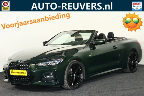BMW 4 Serie Cabrio 420i M-Sport (Sanremo Groen) / Leder / Laser-LED / Cam / CarPlay