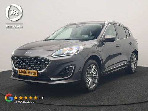 Ford Kuga 2.5 PHEV Vignale 225pk Dealer O.H. | Trekhaak Af Fabriek | Adaptive Cruise | 360 Camera | Head Up | Bang & Olufsen | Lederen Sportstoelen Memory & Verwarmd | Keyless | BLIS | Stuur Verwarmd | Apple Carplay | Navigatie | DAB | Plug In Hybrid |
