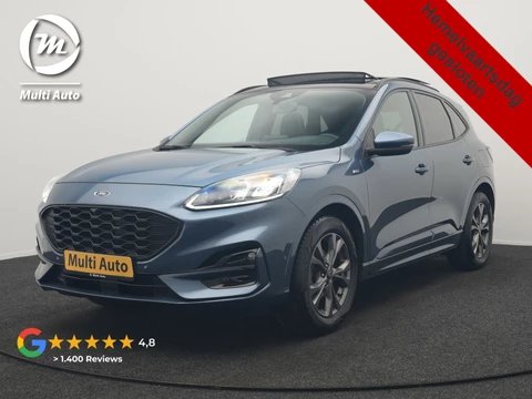 Ford Kuga 1.5 EcoBoost ST-Line X 150pk Dealer O.H. 1800kg Trekgewicht | Panodak | Adaptive Cruise | 360 Camera | Bang & Olufsen | Alcantara Sportstoelen & Stuur Verwarmd | Apple Carplay | Keyless | Blis | Navigatie | DAB |