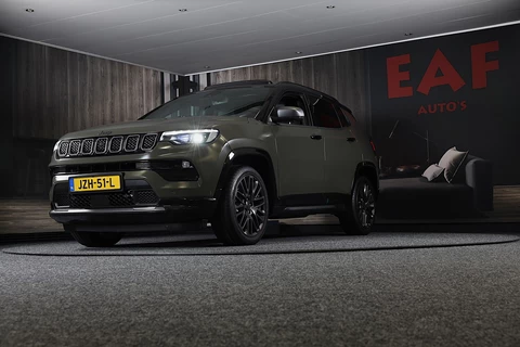 Jeep COMPASS 1.3T S / AUT / Navi / Acc / Lane Assist / Dode Hoek / Leder / Memory / 360 Camera / Elek Stoelen / Led / Pdc / 19 Inc