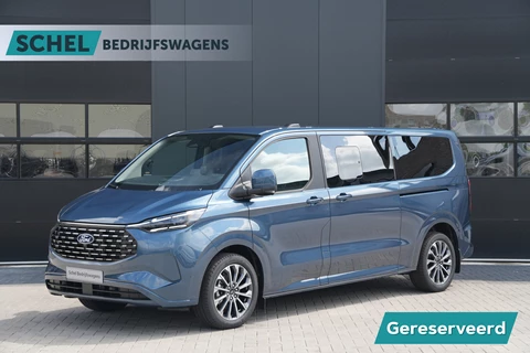 Ford Tourneo Custom 340 2.5 PHEV L2H1 Titanium X 232pk | ACC | Pano | B&O | Elek. schuifdeuren | 360 camera | Elek-Trekhaak | Prijs excl. BTW | Rijklaar