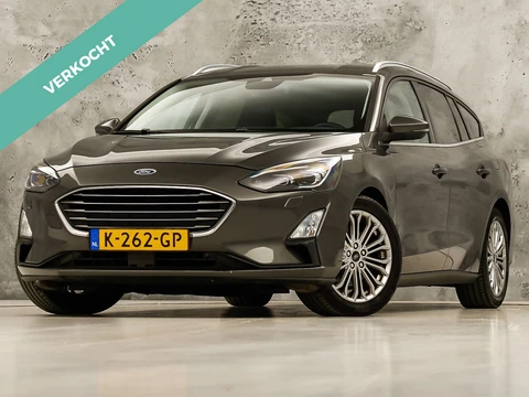 Ford Focus Wagon 1.0 EcoBoost Titanium Sport (APPLE CARPLAY, GROOT NAVI, STUUR/STOELVERWARMING, CAMERA, SPORTSTOELEN, GETINT GLAS, ADAPTIVE CRUISE, NIEUWSTAAT)