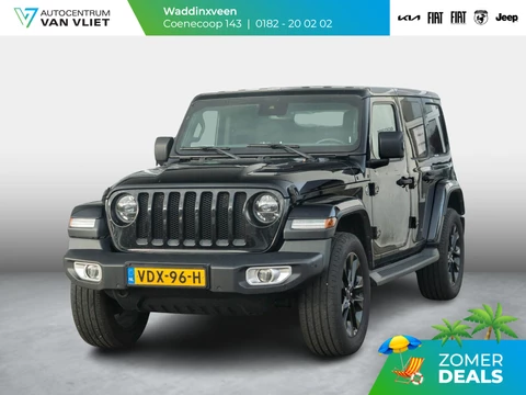 Jeep Wrangler Unlimited 2.0T Sahara | Grijs kenteken | Stoel-/Stuurverwarming | Navi |  Adapt. Cruise | Clima | Camera | Leder | Keyless | 20" Velgen
