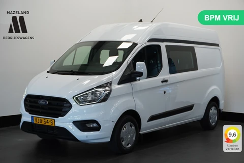 Ford Transit Custom 2.0 TDCI L2H2 Dubbele Cabine EURO 6 - Airco - Cruise - PDC - €18.900,- Excl.