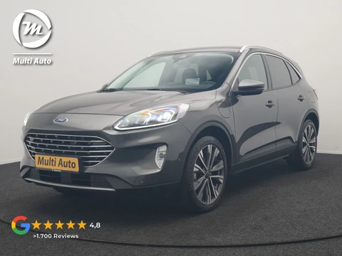 Ford Kuga 2.5 PHEV Titanium X 225pk Dealer O.H. | SOH 98,4% | Trekhaak Af Fabriek | Adaptive Cruise | Head Up | 360 Camera | Sportstoelen & Stuur Verwarmd | BLIS | Keyless | Apple Carplay | Navigatie | DAB | 20"L.M |