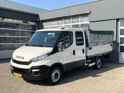 Iveco Daily 35S11D 2.3 345 Airco Trekhaak 3500kg trekgewicht 7-Persoons Open laadbak Pick-up P-up Bakwagen 1e eigenaar Euro 5 Bpm vrij voor particulier gebruik!!