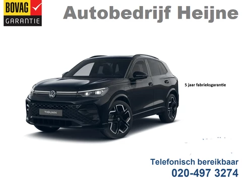 Volkswagen Tiguan 1.5 eHybrid 272PK DSG R-LINE SPORT LEDER/HARMAN-KARDON/PANORAMADAK wordt verwacht