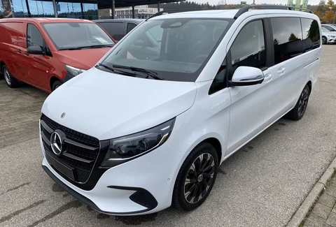 Mercedes-Benz V-Klasse 300 L2 Benzine Grijs Kenteken EL. Schuifdeuren Distronic LED 18 Inch Stuurverwarming Stoelverwarming
