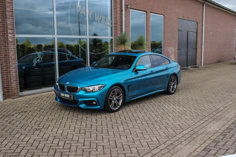 BMW 4-serie Gran Coupé 418i High Executive | M-sportpakket | Schuif-/kanteldak | Harman/kardon | Stoelverwarming | Cruise control | Navigatie Professional | Shadow Line | PDC