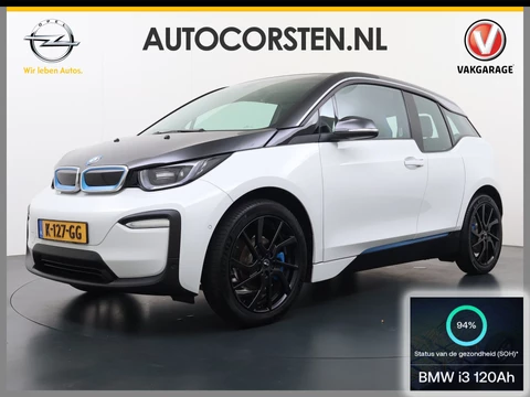 BMW i3 Executive Edition 120Ah 42kWh SOH 94% Warmtepomp Two-Tone Camera Navi-Pro Stoelverwarming Ecc Cruise Control Pdc Lmv 19" Isofix DAB Bluetooth Led Comfort pack advance Origineel Nederlandse Auto