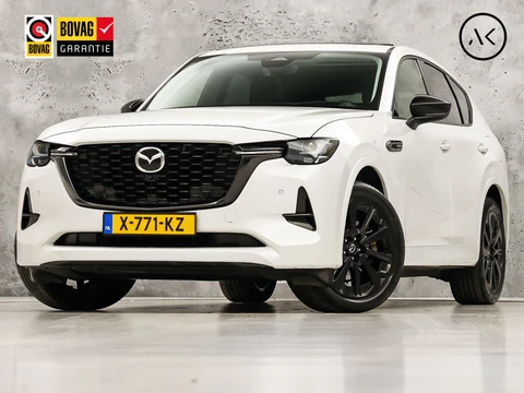 Mazda CX-60 2.5 e-SkyActiv PHEV Takumi 328Pk Automaat (PANORAMADAK, HEAD-UP DISPLAY, STOELKOELING/VERWARMING, BOSE, 360 CAMERA, TREKHAAK, KEYLESS, SFEERVERLICHTING, ADAPTIVE CRUISE, STUURWIEL VERWARMD, NIEUWE APK, NIEUWSTAAT)