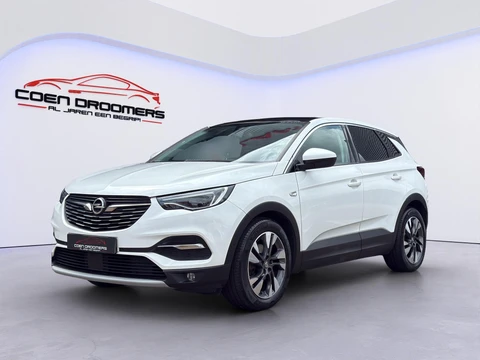 Opel Grandland X 1.6 Turbo Ultimate /Apple Carplay & Android/Panodak/Dode-hoek sens./Keyless/Stoel & Stuurverw./Trekhaak/Climate & Cruise Control/18" LMV/(MET GARANTIE*)