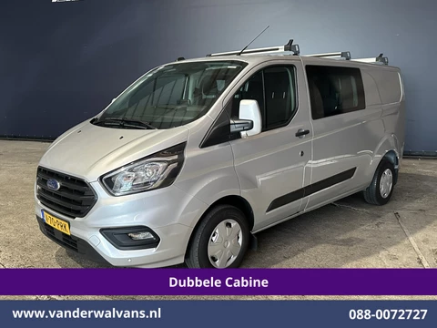 Ford Transit Custom 2.0 TDCI 131pk L2H1 Dubbele Cabine Euro6 Airco | 6-Zits | Camera | Navigatie | Apple Carplay | LED | Cruisecontrol Android Auto, Parkeersensoren, 2800kg Trekhaak, Dakdragers
