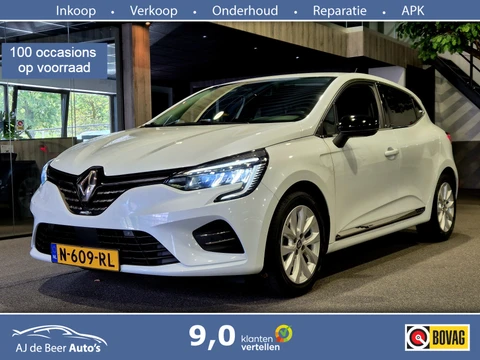 Renault Clio 1.6 E-Tech Hybrid 140 Intens 360 camera | Android-Carplay | Half leder | Stuur/Stoel verwarming | Parelmoer