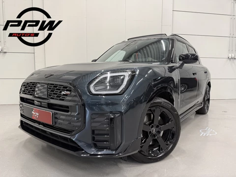 MINI Countryman 1.5 C JCW XL LEGEND-GREY/PANO/JCW-LEER+MASSAGE/H&K/HEAD-UP/ADAPTIVE-ONDERSTEL/360CAMERA/ACC/KEYLESS/CARPLAY/MEMORY/19"JCW BLACK/EL.TREKHAAK/BLACK-PACK/FABRIEKS-GARANTIE T/M 01-2028/BTW-AUTO